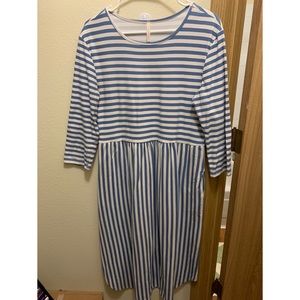 3/4 Sleeve Midi Dress